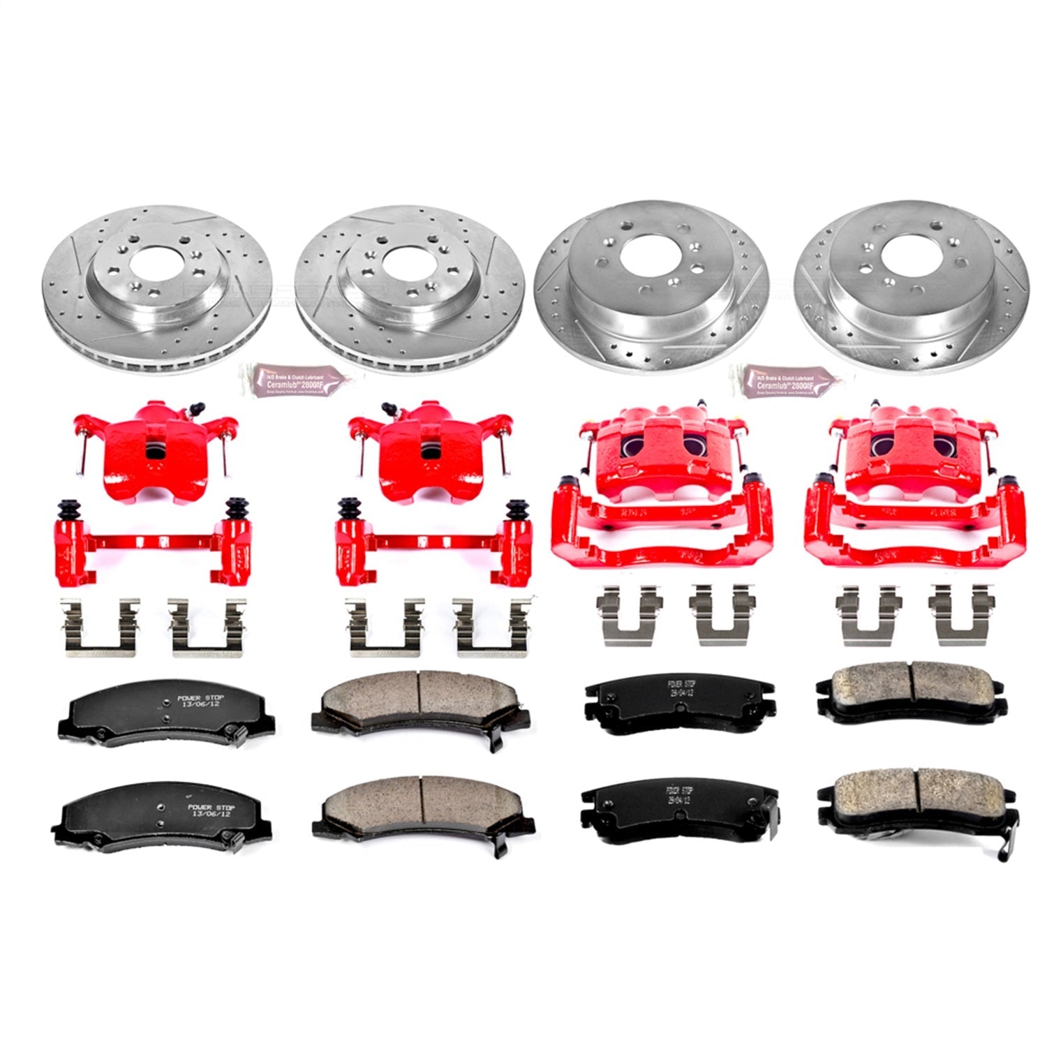 PowerStop Front & Rear Z23 Evolution Sport Brake Kit w/ Calipers | Chevrolet Impala (2006–2010) (KC1438)