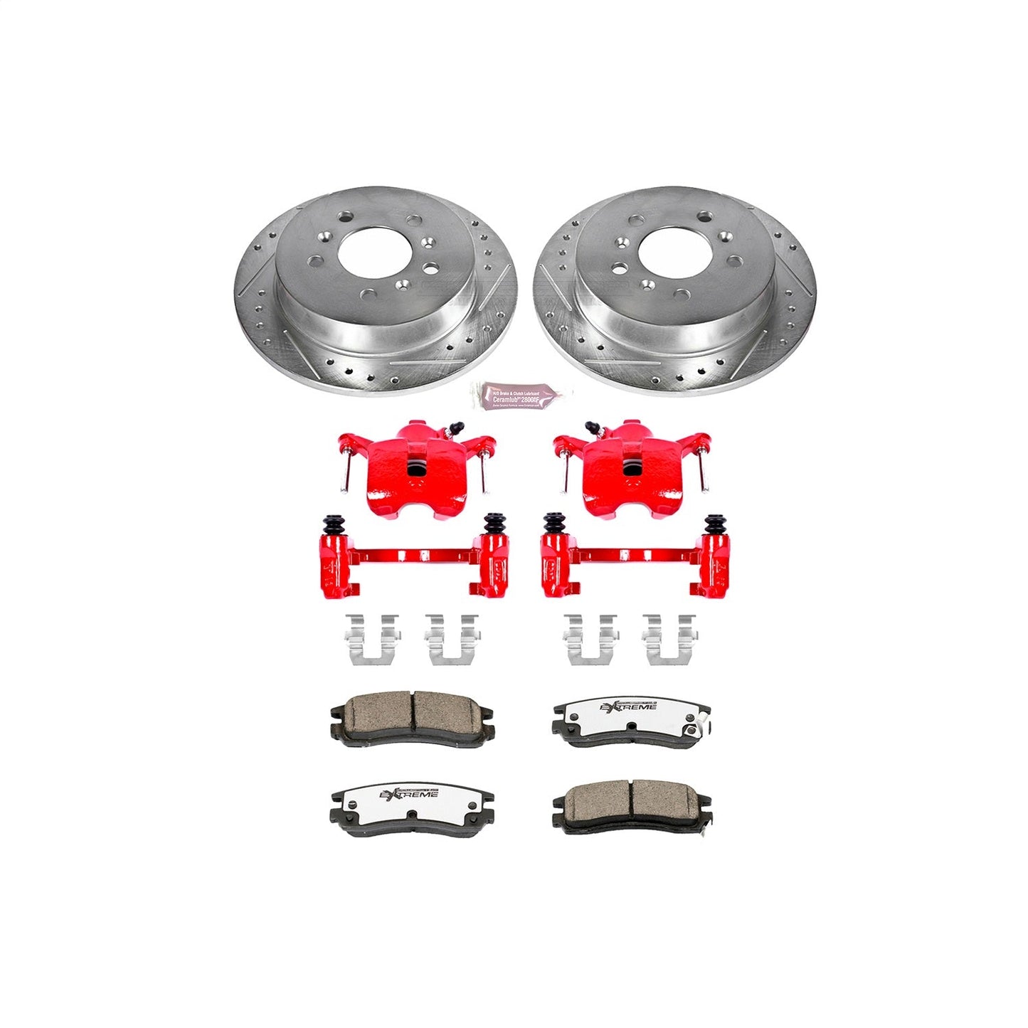 PowerStop Rear Z26 Street Warrior Brake Kit w/ Calipers | Buick Allure (2008–2009) (KC1440-26)