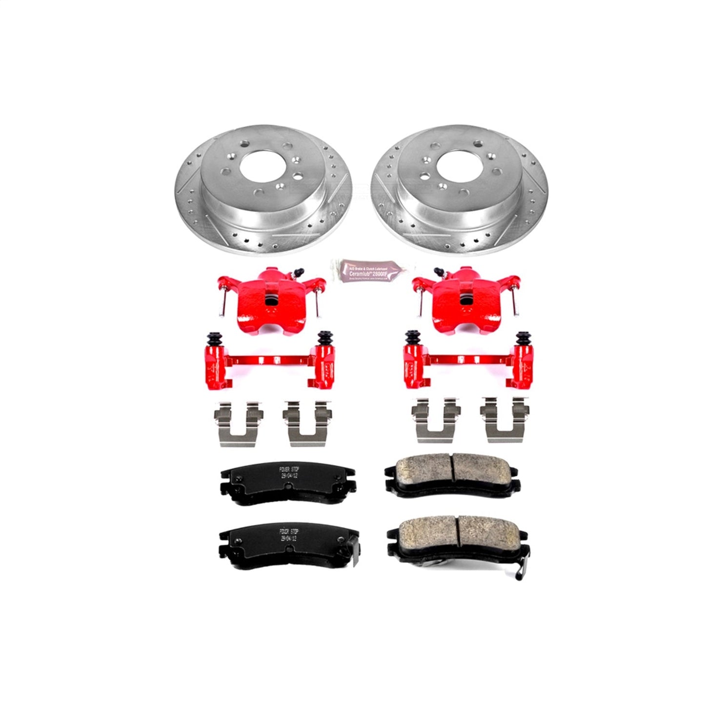 PowerStop Rear Z23 Evolution Sport Brake Kit w/ Calipers | Buick Allure (2008–2009) (KC1440)