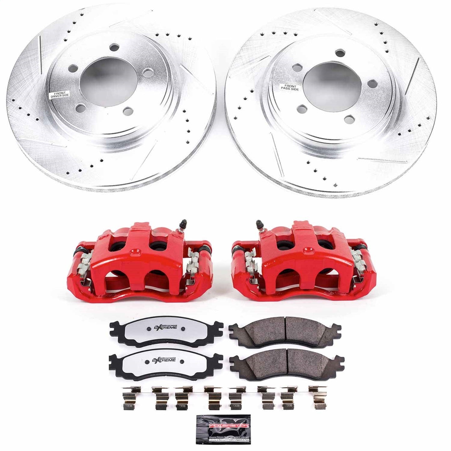 PowerStop Front Z36 Truck & Tow Kit w/ Calipers | Mercury Mountaineer (2006–2010) (KC1441-36)