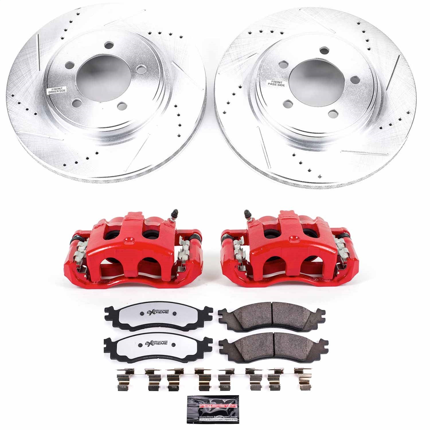 PowerStop Front Z36 Truck & Tow Kit w/ Calipers | Mercury Mountaineer (2006–2010) (KC1441-36)