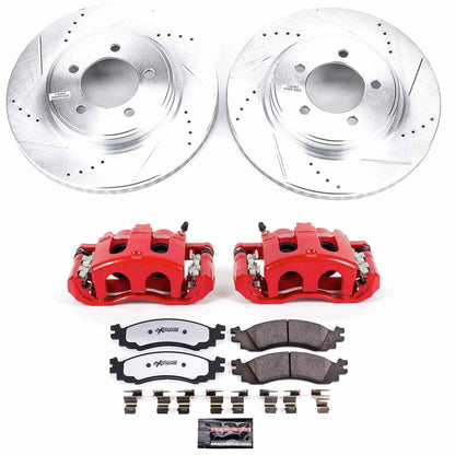 PowerStop Front Z36 Truck & Tow Kit w/ Calipers | Mercury Mountaineer (2006–2010) (KC1441-36)