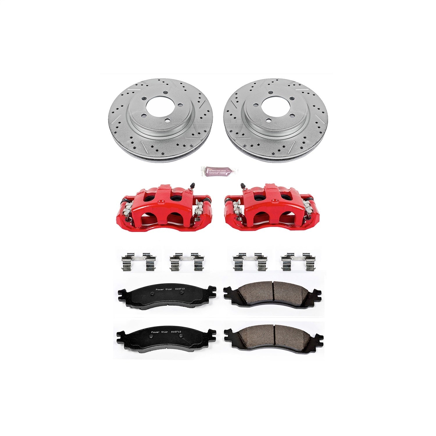 PowerStop Front Z23 Evolution Sport Brake Kit w/ Calipers | Ford Explorer (2006–2010) (KC1441)
