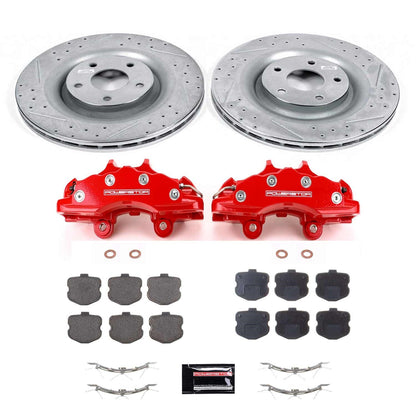PowerStop Front Z23 Evolution Sport Brake Kit w/ Calipers | Chevrolet Corvette (2006–2013) (KC1444)