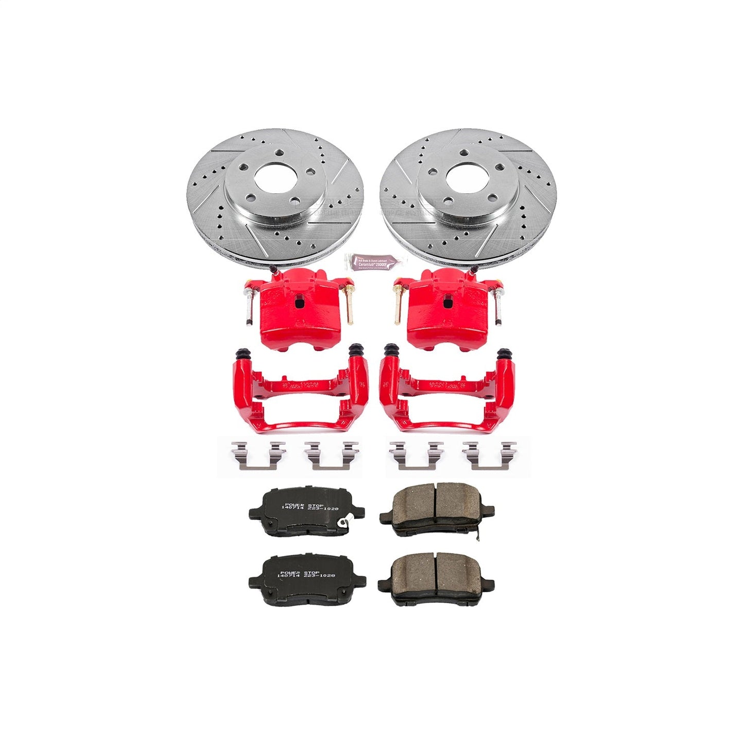 PowerStop Front Z23 Evolution Sport Brake Kit w/ Calipers | Chevrolet HHR (2008–2011) (KC1448)
