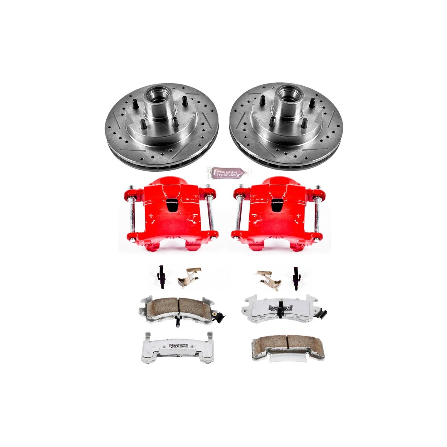 PowerStop Front Z26 Street Warrior Brake Kit w/ Calipers | Buick Century (1979–1981) (KC1485-26)