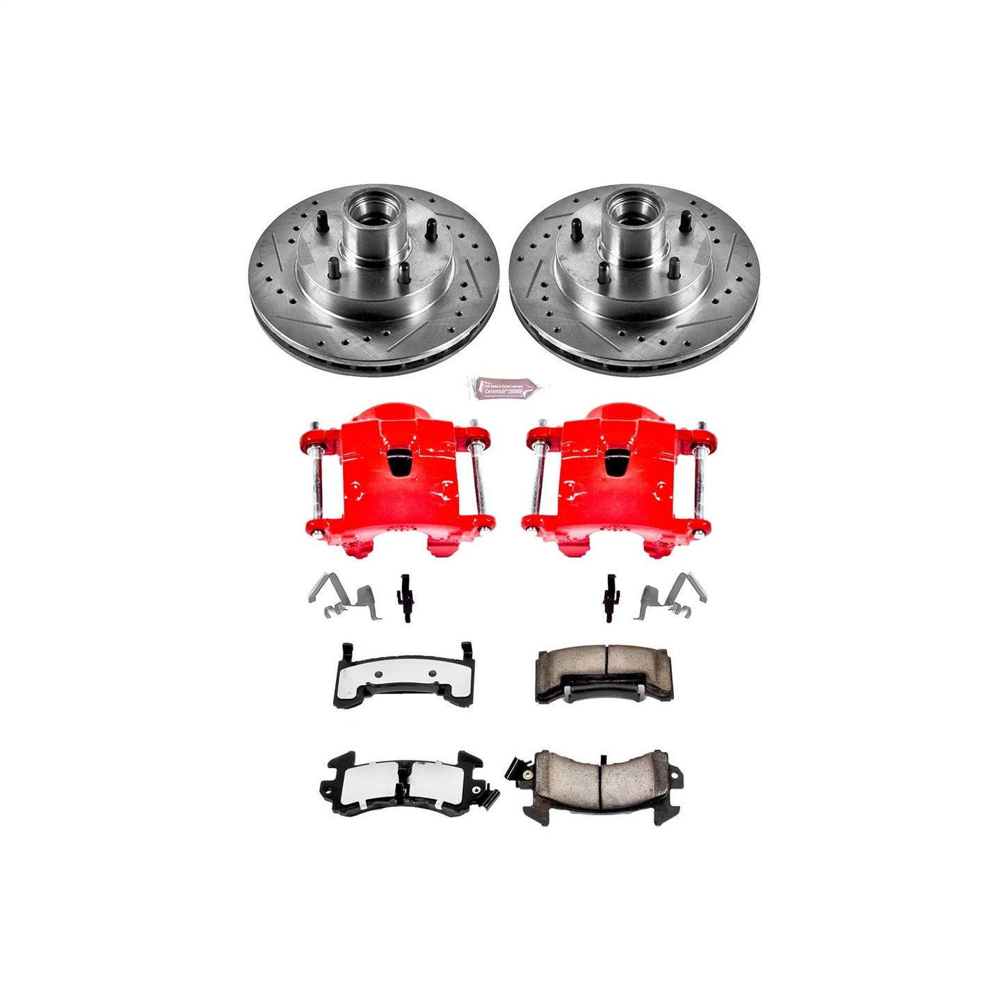 PowerStop Front Z36 Truck & Tow Brake Kit w/ Calipers | Buick Century (1979–1981) (KC1485-36)