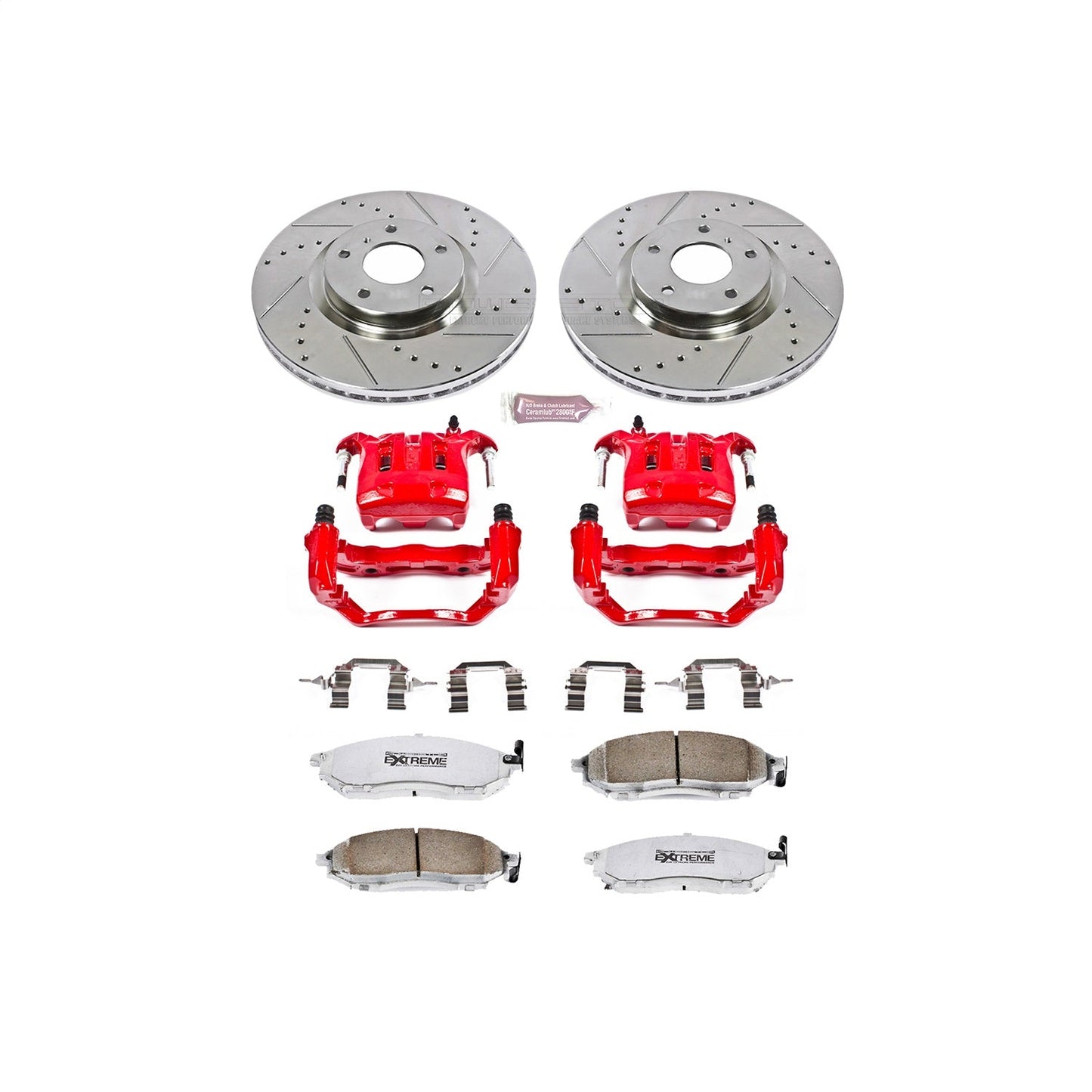 PowerStop Front Z26 Street Warrior Brake Kit w/ Calipers | Infiniti M45 (2003–2004) (KC152-26)