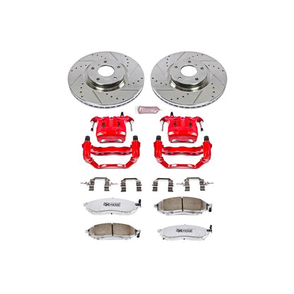 PowerStop Front Z26 Street Warrior Brake Kit w/ Calipers | Infiniti M45 (2003–2004) (KC152-26)