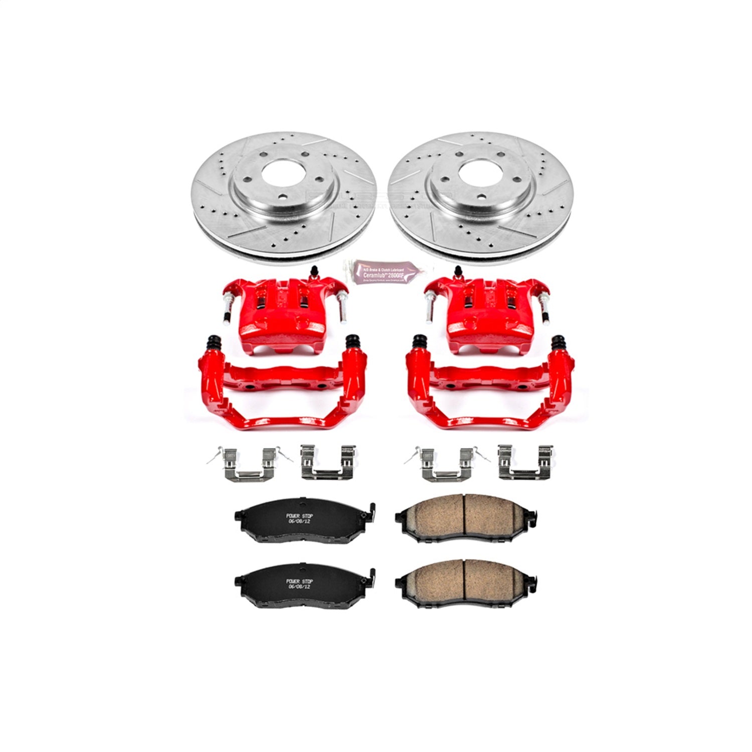 PowerStop Front Z23 Evolution Sport Brake Kit w/ Calipers | Infiniti M45 (2003–2004) (KC152)
