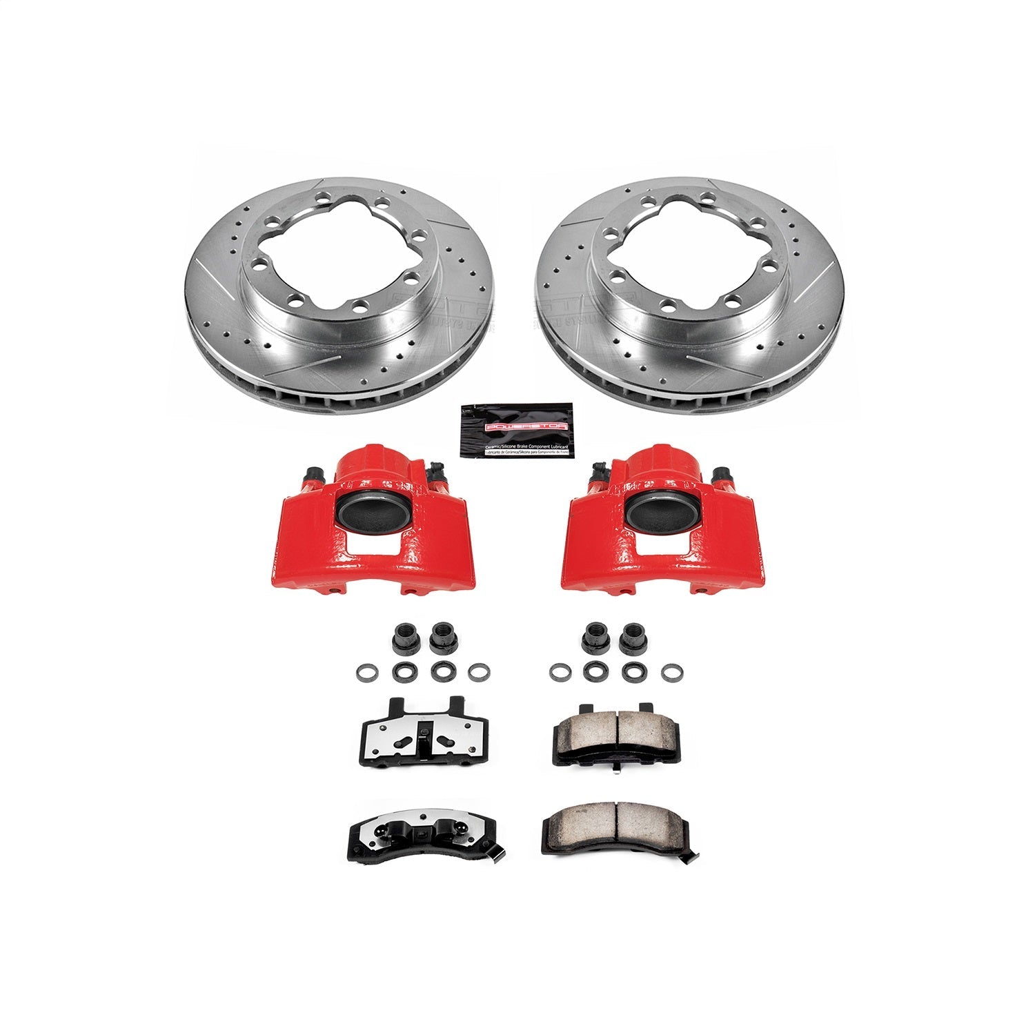 PowerStop Front Z36 Truck & Tow Brake Kit w/ Calipers | Chevrolet K1500 Suburban (1994–1999) (KC1524-36)