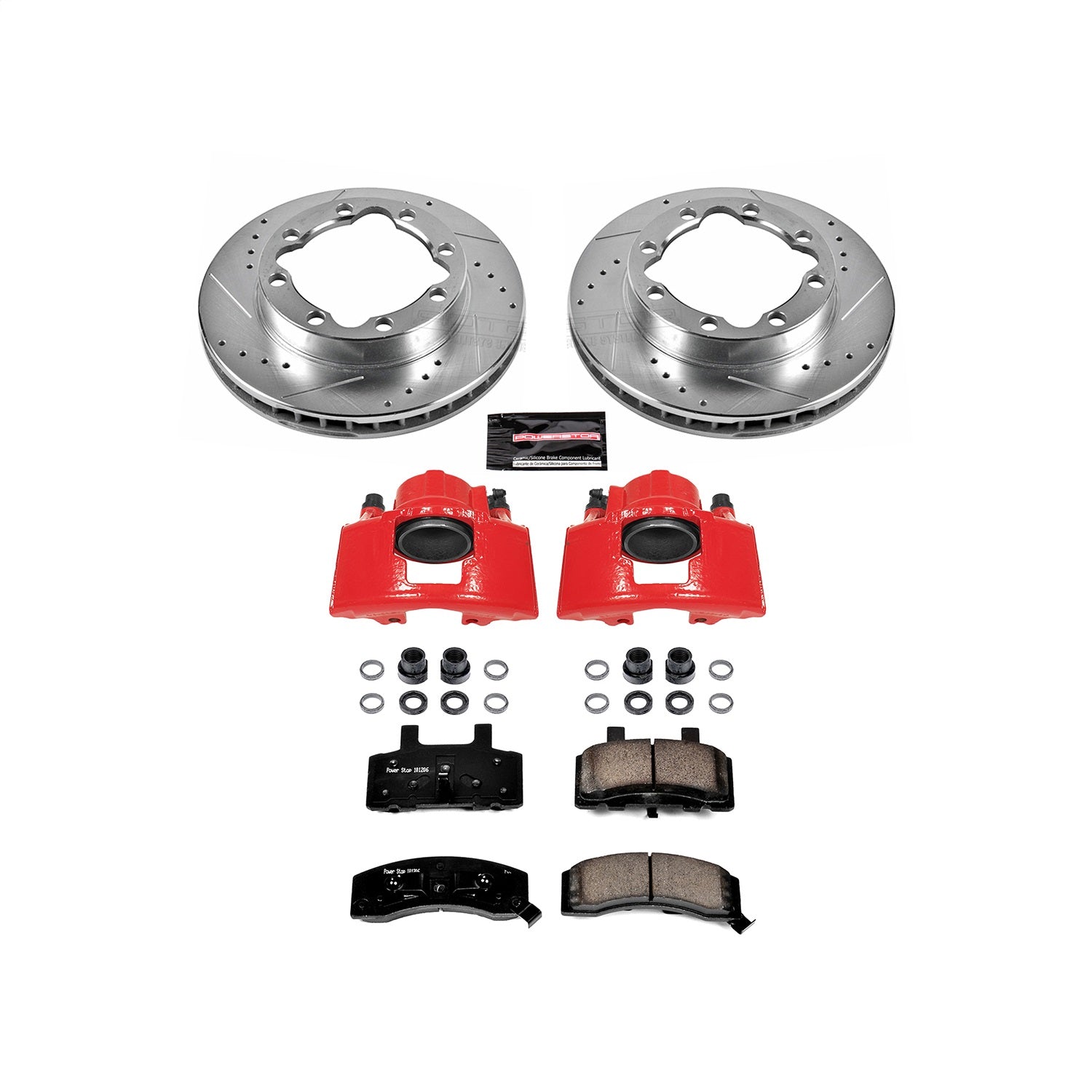 PowerStop Front Z23 Evolution Sport Brake Kit w/ Calipers | Chevrolet K1500 Suburban 1994–1999 (KC1524)