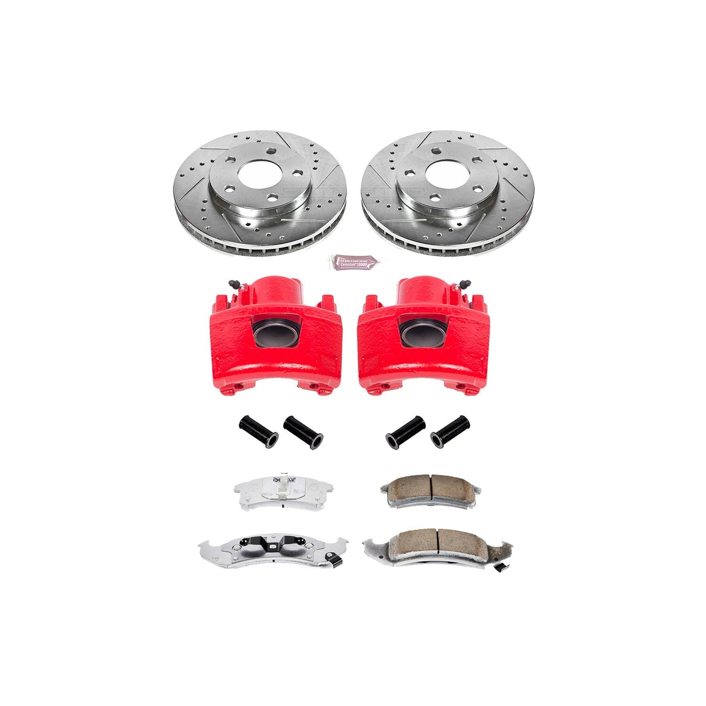 PowerStop Front Z26 Street Warrior Brake Kit w/ Calipers | Buick LeSabre (1994–1999) (KC1534-26)