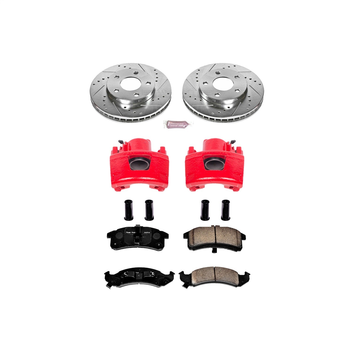 PowerStop Front Z23 Evolution Sport Brake Kit w/ Calipers | Buick LeSabre (1994–1999) (KC1534)
