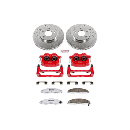 PowerStop Front Z26 Street Warrior Brake Kit w/ Calipers | Chevrolet Camaro (1998–2002) (KC1547-26)