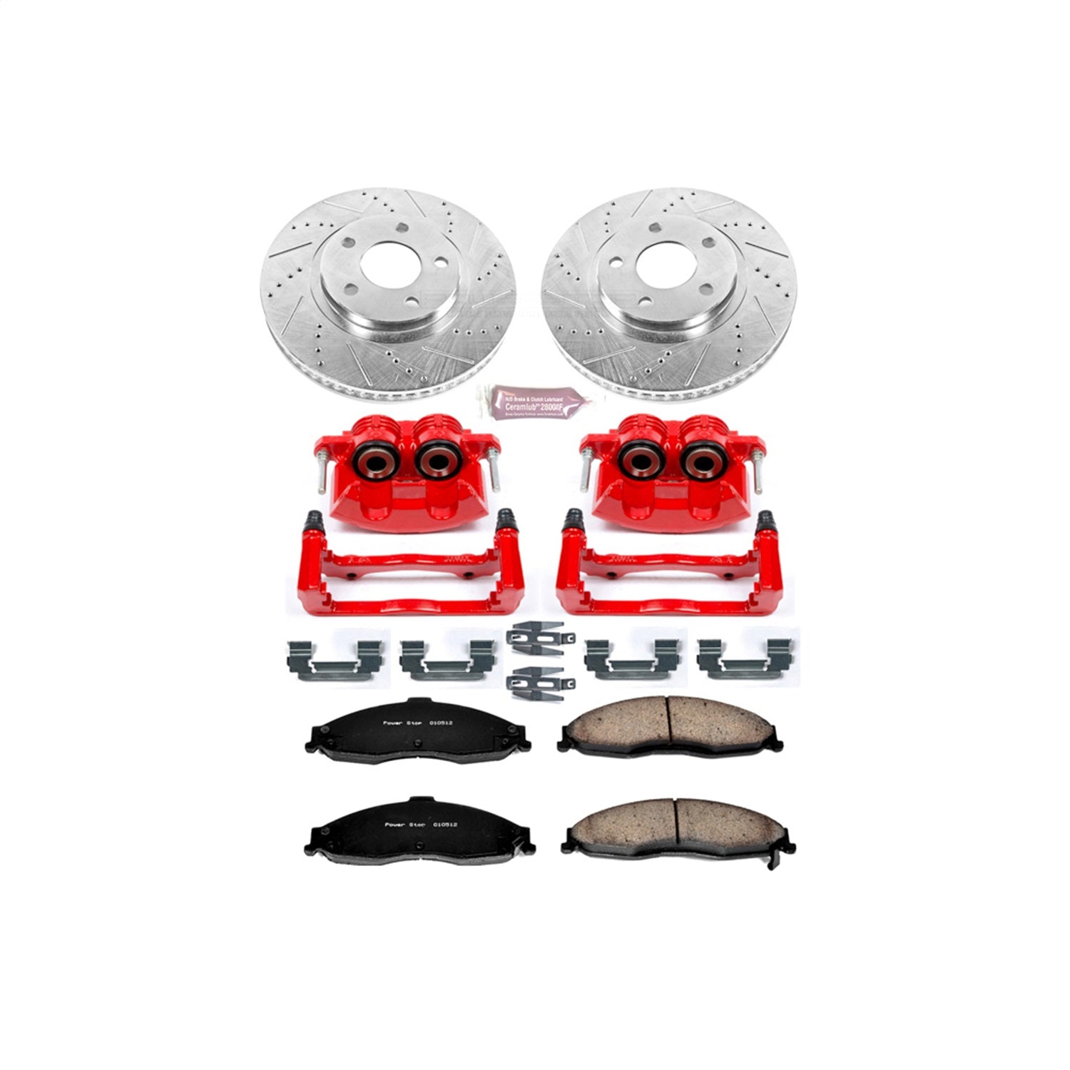 PowerStop Front Z23 Evolution Sport Brake Kit w/ Calipers | Chevrolet Camaro (1998–2002) (KC1547)