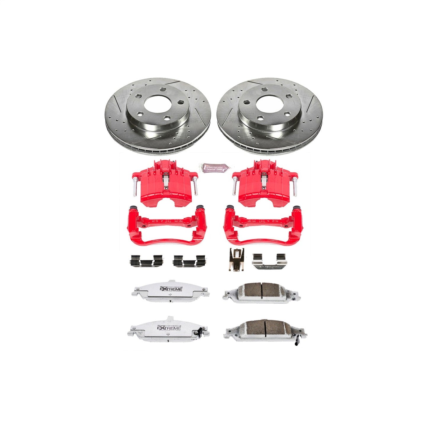 PowerStop Front Z26 Street Warrior Brake Kit w/ Calipers | Chevrolet Classic (2004–2005) (KC1551-26)