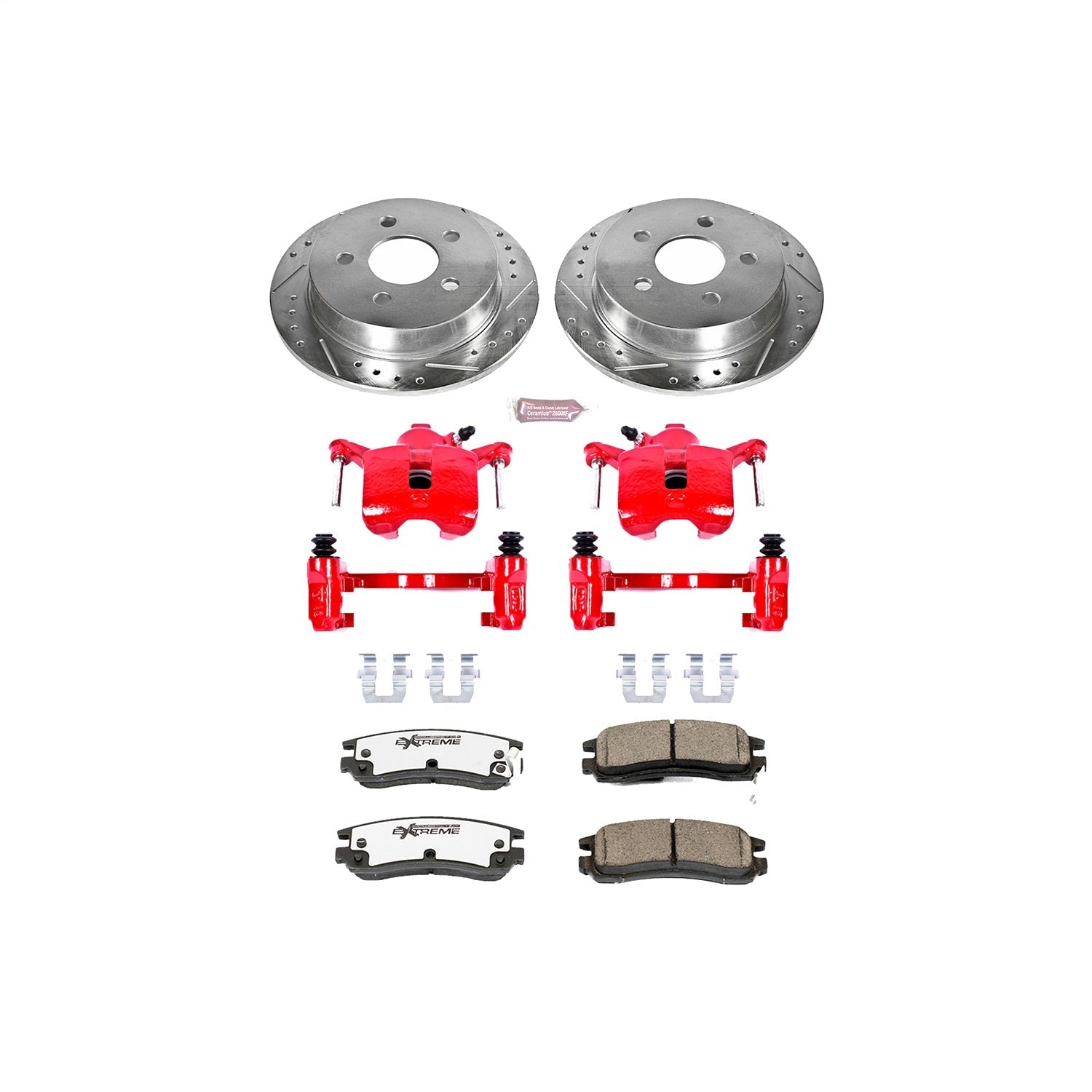 PowerStop Rear Z26 Street Warrior Brake Kit w/ Calipers | Buick Century (2004–2005) (KC1558-26)