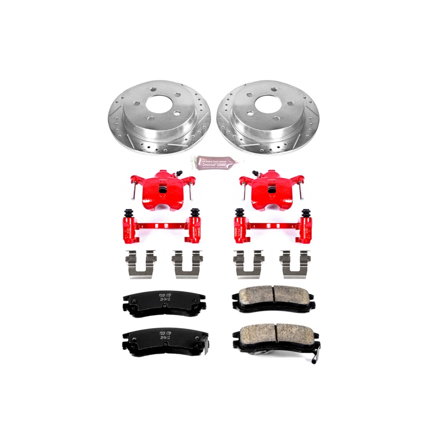 PowerStop Rear Z23 Evolution Sport Brake Kit w/ Calipers | Buick Century (2004–2005) (KC1558)