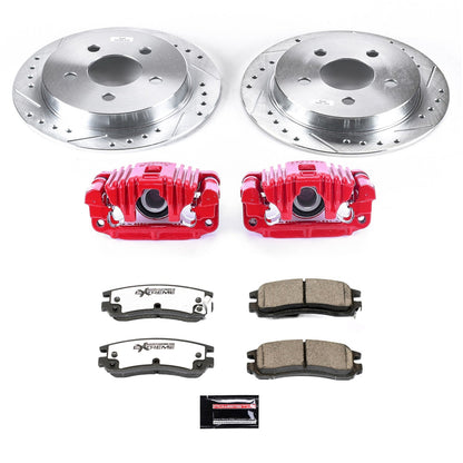 PowerStop Rear Z26 Street Warrior Brake Kit w/ Calipers | Oldsmobile Alero (1999–2004) (KC1558A-26)