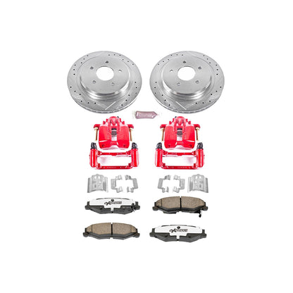 PowerStop Rear Z26 Street Warrior Brake Kit w/ Calipers | Cadillac XLR (2004–2009) (KC1563-26)