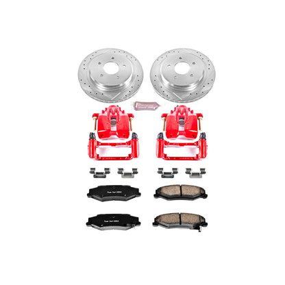 PowerStop Rear Z23 Evolution Sport Brake Kit w/ Calipers | Cadillac XLR (2004–2009) (KC1563)