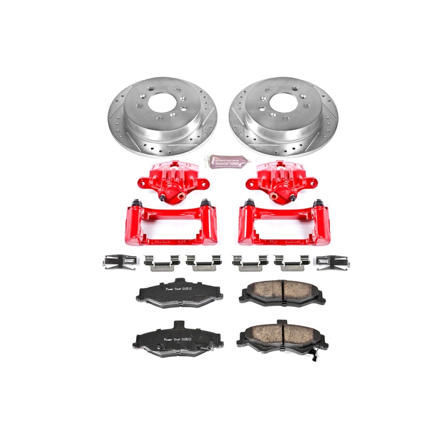 PowerStop Rear Z23 Evolution Sport Brake Kit w/ Calipers | Chevrolet Camaro (1998–2002) (KC1568)