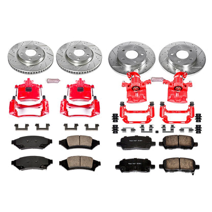 PowerStop Front & Rear Z23 Evolution Sport Brake Kit w/ Calipers | Buick Allure (2005–2009) (KC1589)