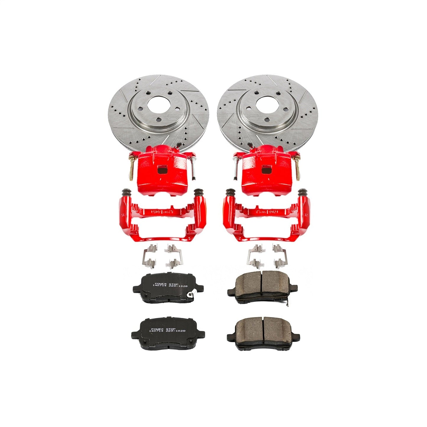PowerStop Front Z23 Evolution Sport Brake Kit w/ Calipers | Chevrolet Cobalt (2005–2006) (KC1610)