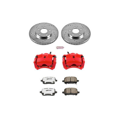 PowerStop Front Z26 Street Warrior Brake Kit w/ Calipers | Chevrolet Malibu (2004–2008) (KC1617-26)