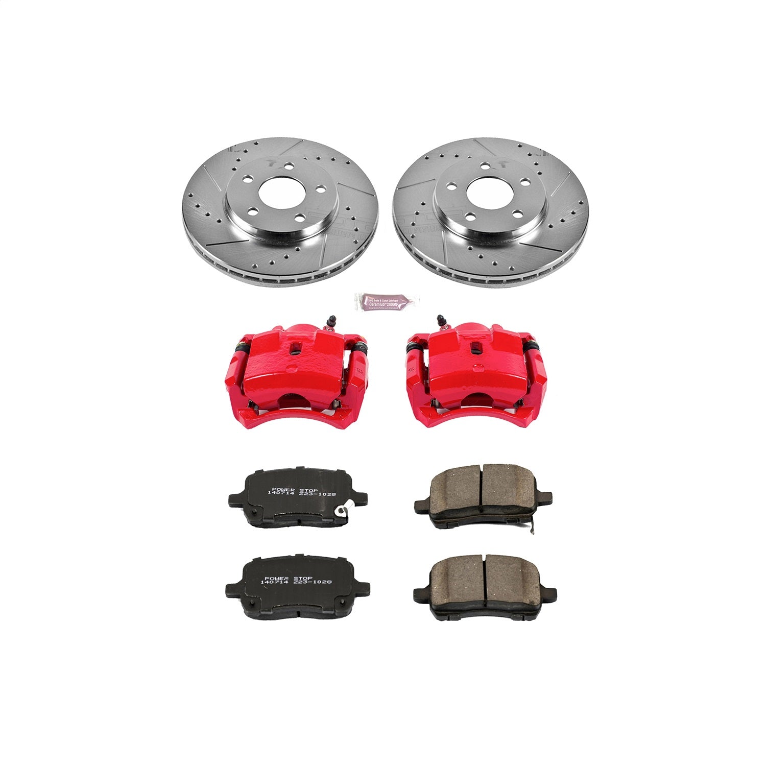 PowerStop Front Z23 Evolution Sport Brake Kit w/ Calipers | Chevrolet Malibu (2004–2008) (KC1617)