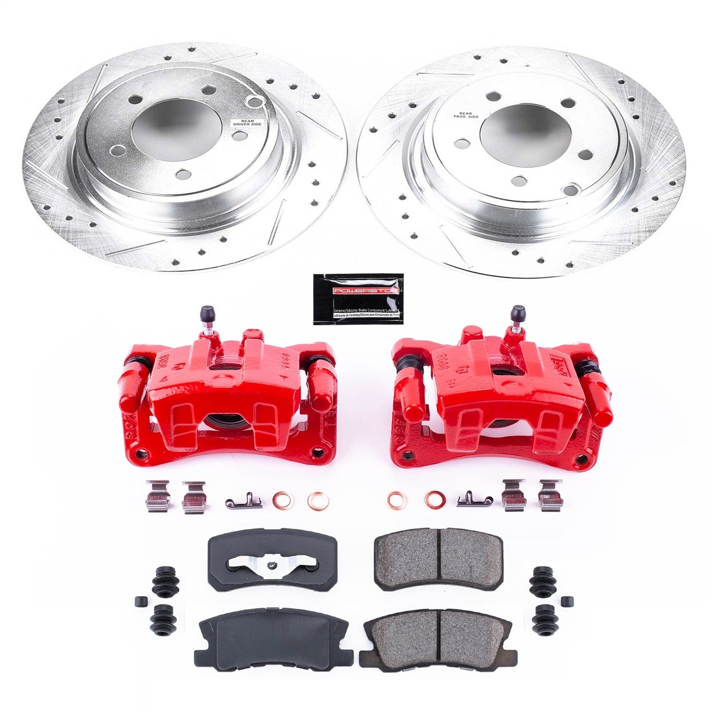 PowerStop Rear Z23 Evolution Sport Brake Kit w/ Calipers | Chrysler 200 (2011–2014) (KC1630A)