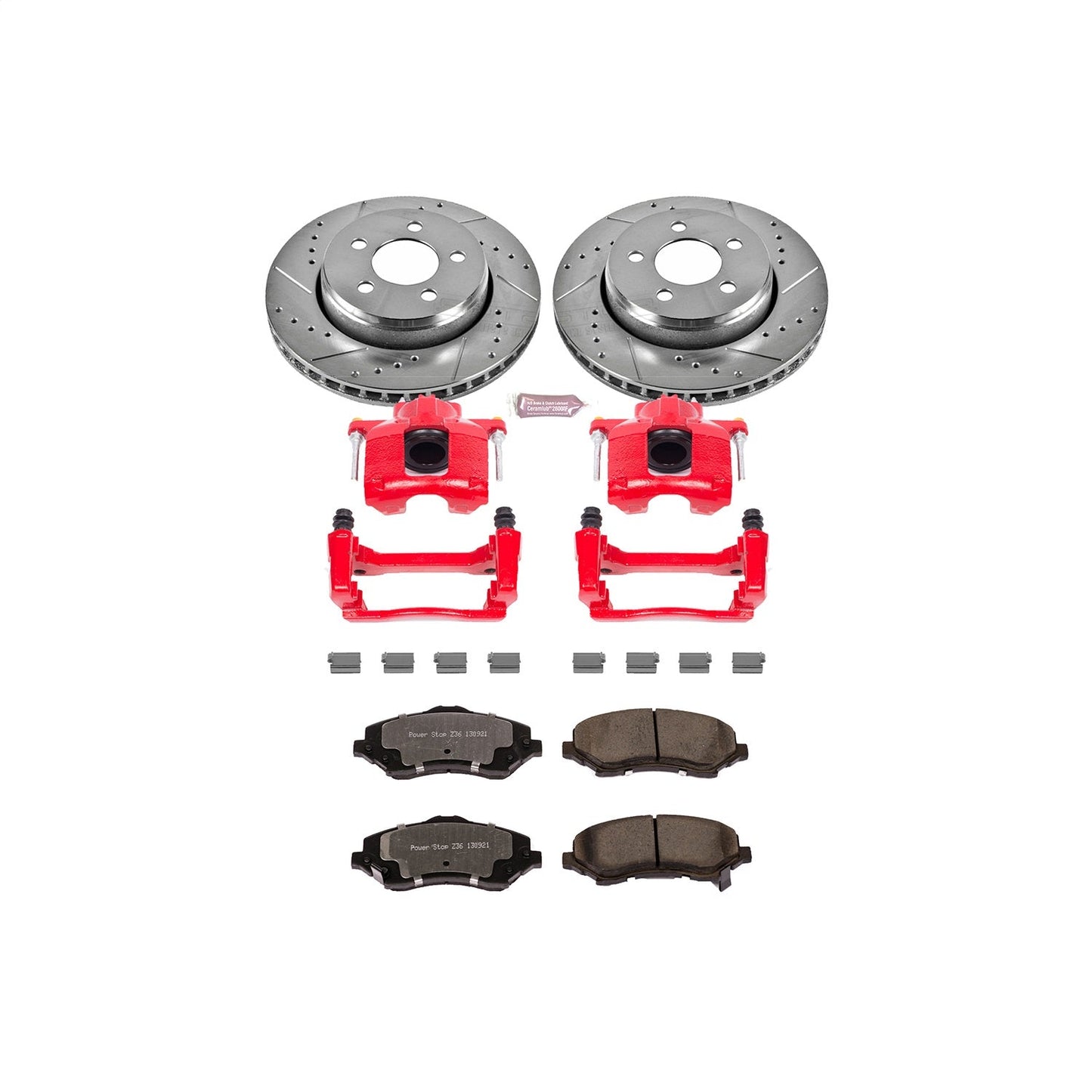 PowerStop Front Z36 Truck & Tow Brake Kit w/ Calipers | Dodge Nitro 2007–2011 (KC1631-36)