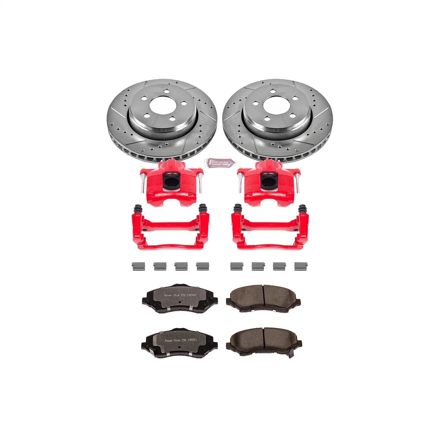 PowerStop Front Z36 Truck & Tow Brake Kit w/ Calipers | Dodge Nitro 2007–2011 (KC1631-36)