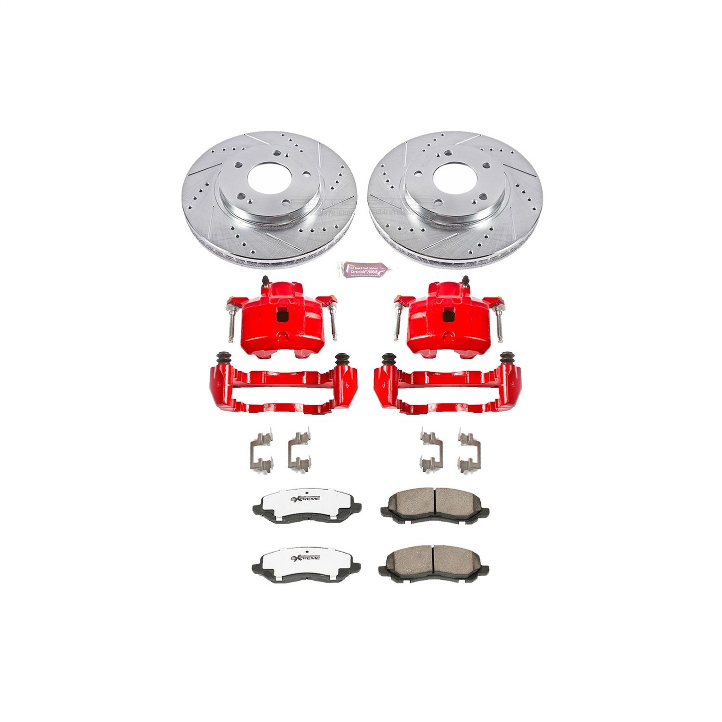 PowerStop Front Z26 Street Warrior Brake Kit w/ Calipers | Chrysler Sebring (2001–2002) (KC1678-26)
