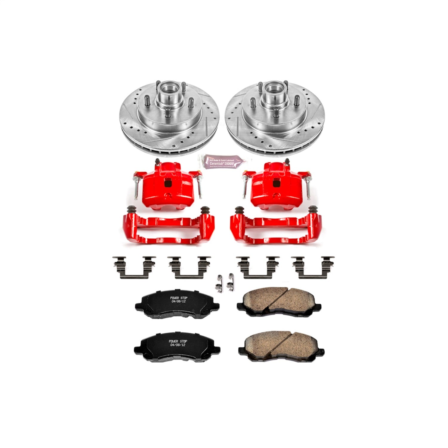 PowerStop Front Z23 Evolution Sport Brake Kit w/ Calipers | Chrysler Sebring (2001–2002) (KC1678)