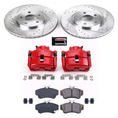 PowerStop Front Z23 Evolution Sport Brake Kit w/ Calipers | Chrysler PT Cruiser (2001–2010) (KC1704A)