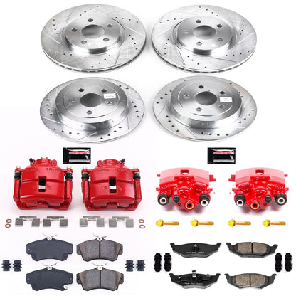 PowerStop Front & Rear Z23 Evolution Sport Brake Kit w/ Calipers | Chrysler PT Cruiser (2001–2003) (KC1705A)
