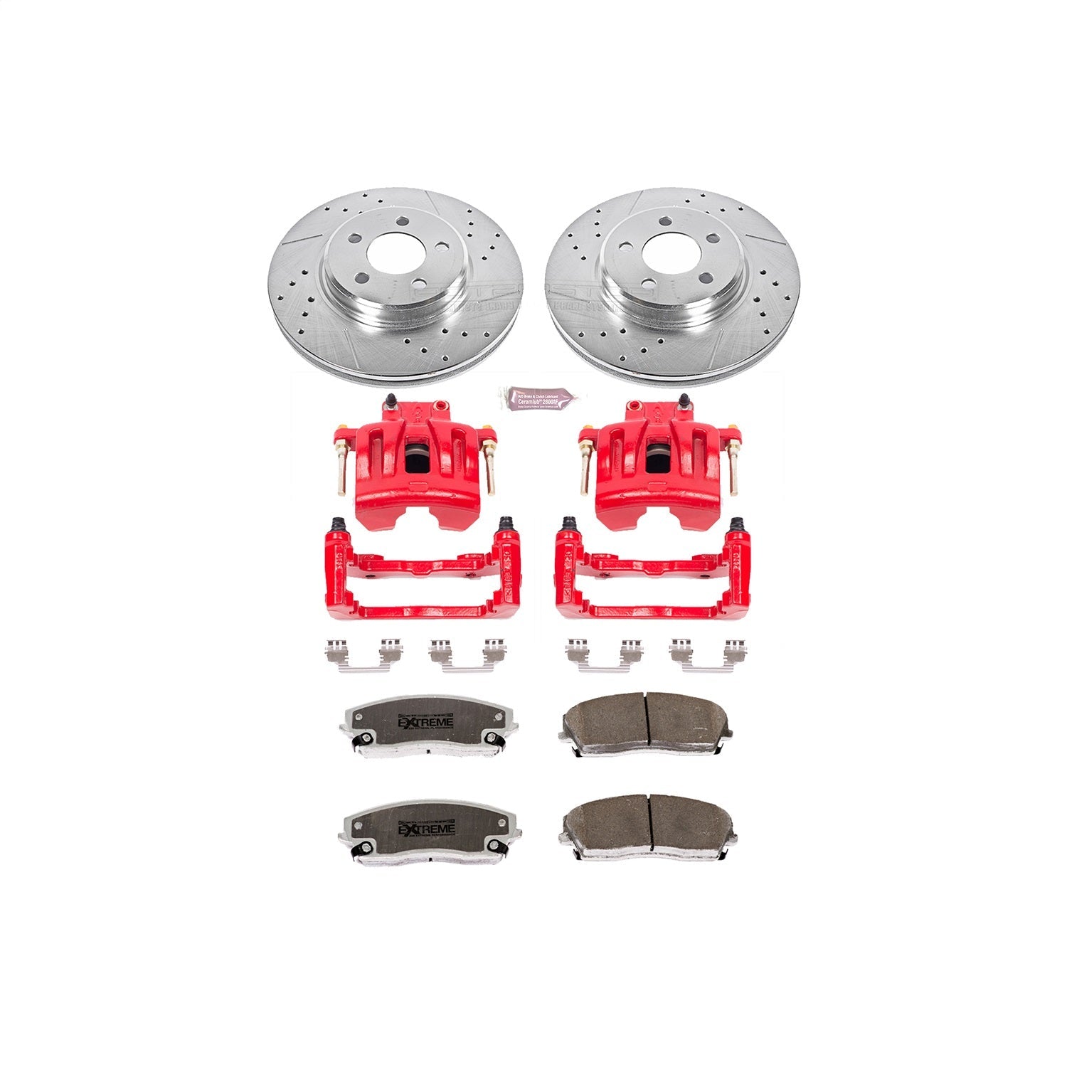 PowerStop Front Z26 Street Warrior Brake Kit w/ Calipers | Chrysler 300 (2005–2011) (KC1714-26)