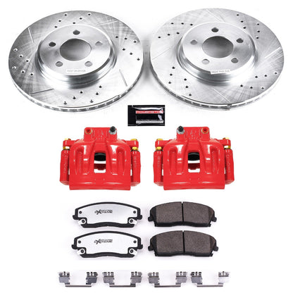PowerStop Front Z26 Street Warrior Brake Kit w/ Calipers | Chrysler 300 (2012–2019) (KC1714A-26)