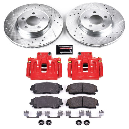 PowerStop Front Z23 Evolution Sport Brake Kit w/ Calipers | Chrysler 300 (2012–2019) (KC1714A)
