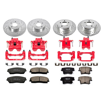 PowerStop Front & Rear Z23 Evolution Sport Brake Kit w/ Calipers | Chrysler 300 2005–2011 (KC1715)