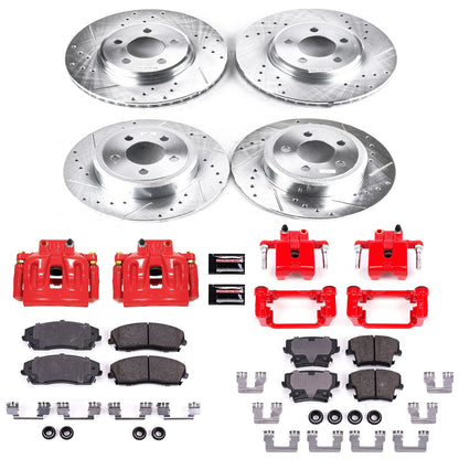 PowerStop Front & Rear Z23 Evolution Sport Brake Kit w/ Calipers | Chrysler 300 (2012–2019) (KC1715A)