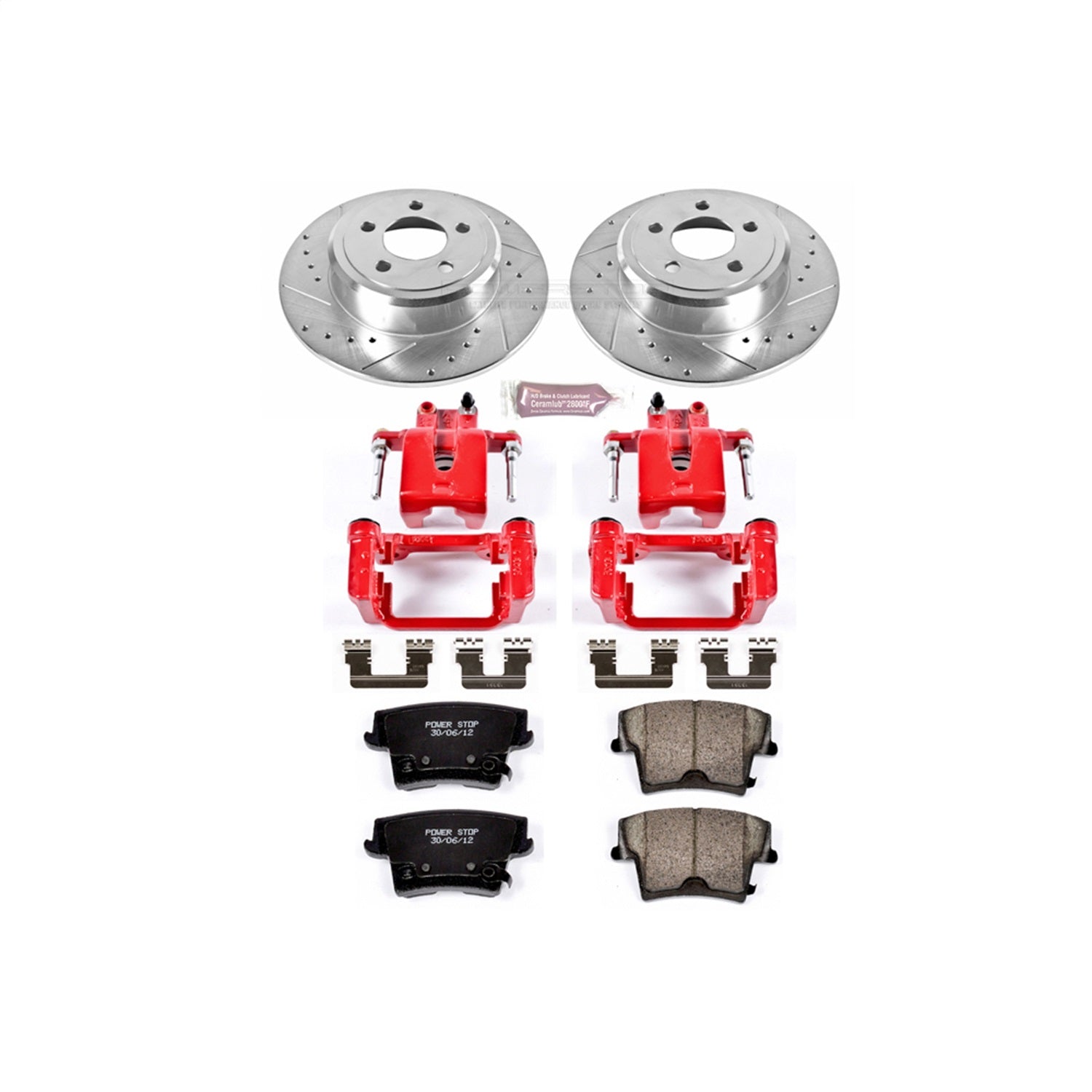 PowerStop Rear Z23 Evolution Sport Brake Kit w/ Calipers | Chrysler 300 (2005–2019) (KC1719)