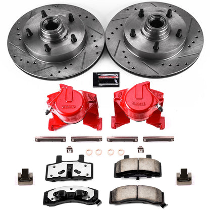 PowerStop Front Z36 Truck & Tow Kit w/ Calipers | Ford F-150 1987–1993 (KC1766-36)