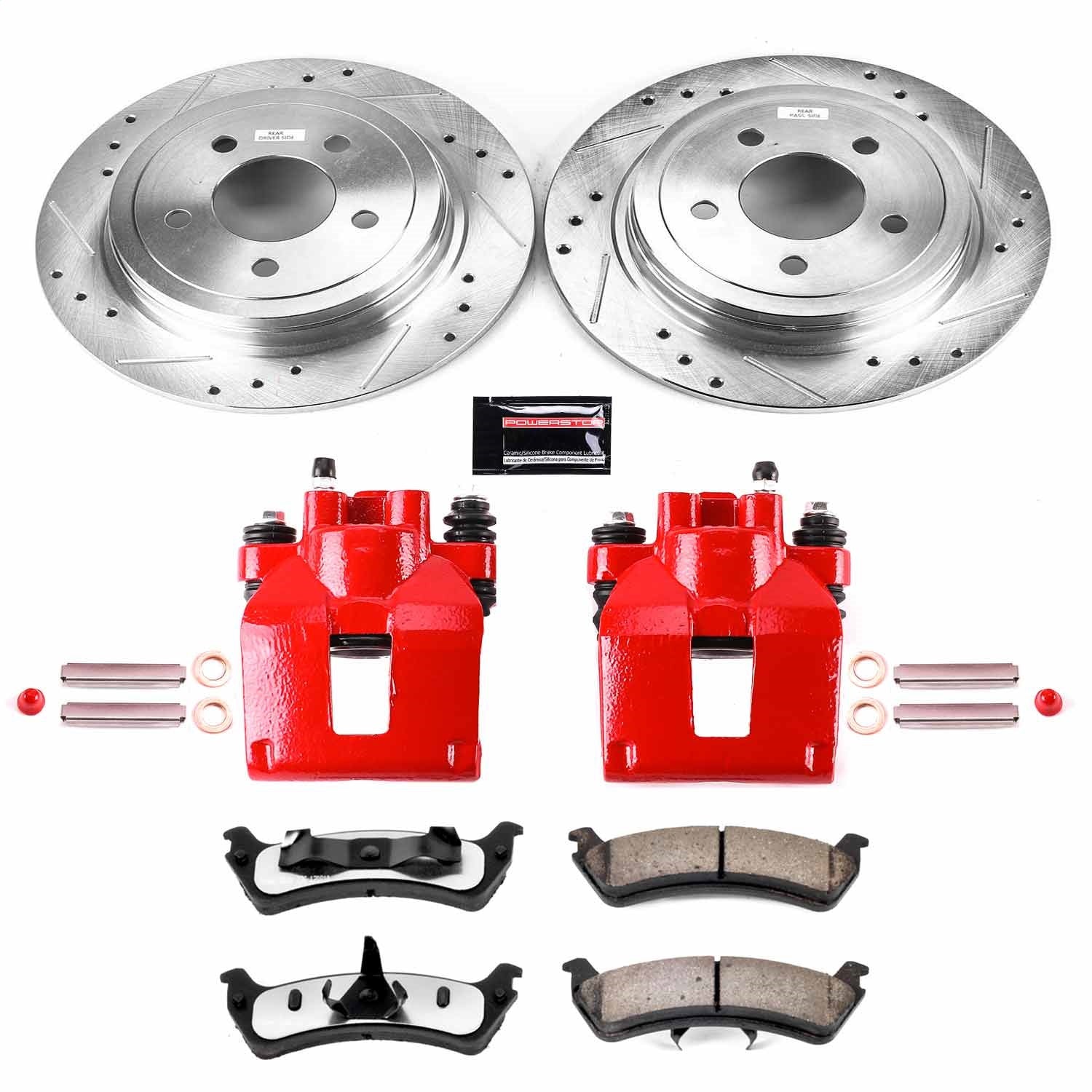 PowerStop Rear Z36 Truck & Tow Brake Kit w/ Calipers | Ford Explorer Sport (2003) (KC1770-36)