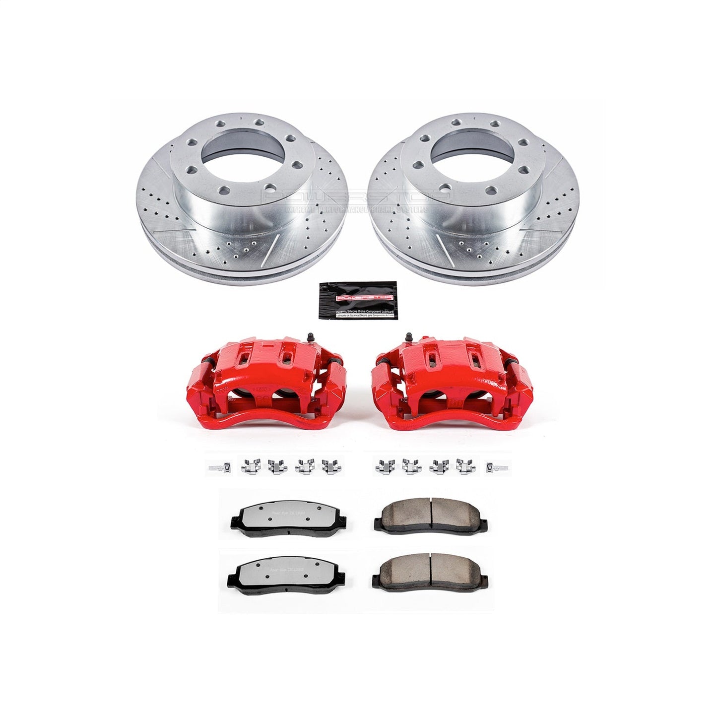 PowerStop Front Z36 Truck & Tow Kit w/ Calipers | Ford F-450 Super Duty (2010–2012) (KC1781A-36)