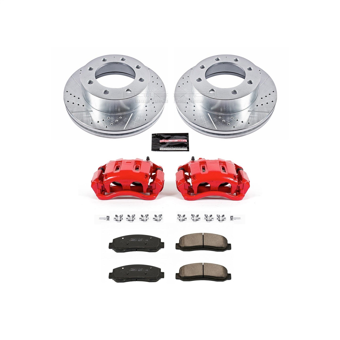 PowerStop Front Z23 Evolution Kit w/ Calipers | Ford F-450 Super Duty (2010–2012) (KC1781A)
