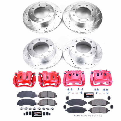 PowerStop Front & Rear Z23 Evolution Kit w/ Calipers | Ford F-250 Super Duty (2005–2007) (KC1782)