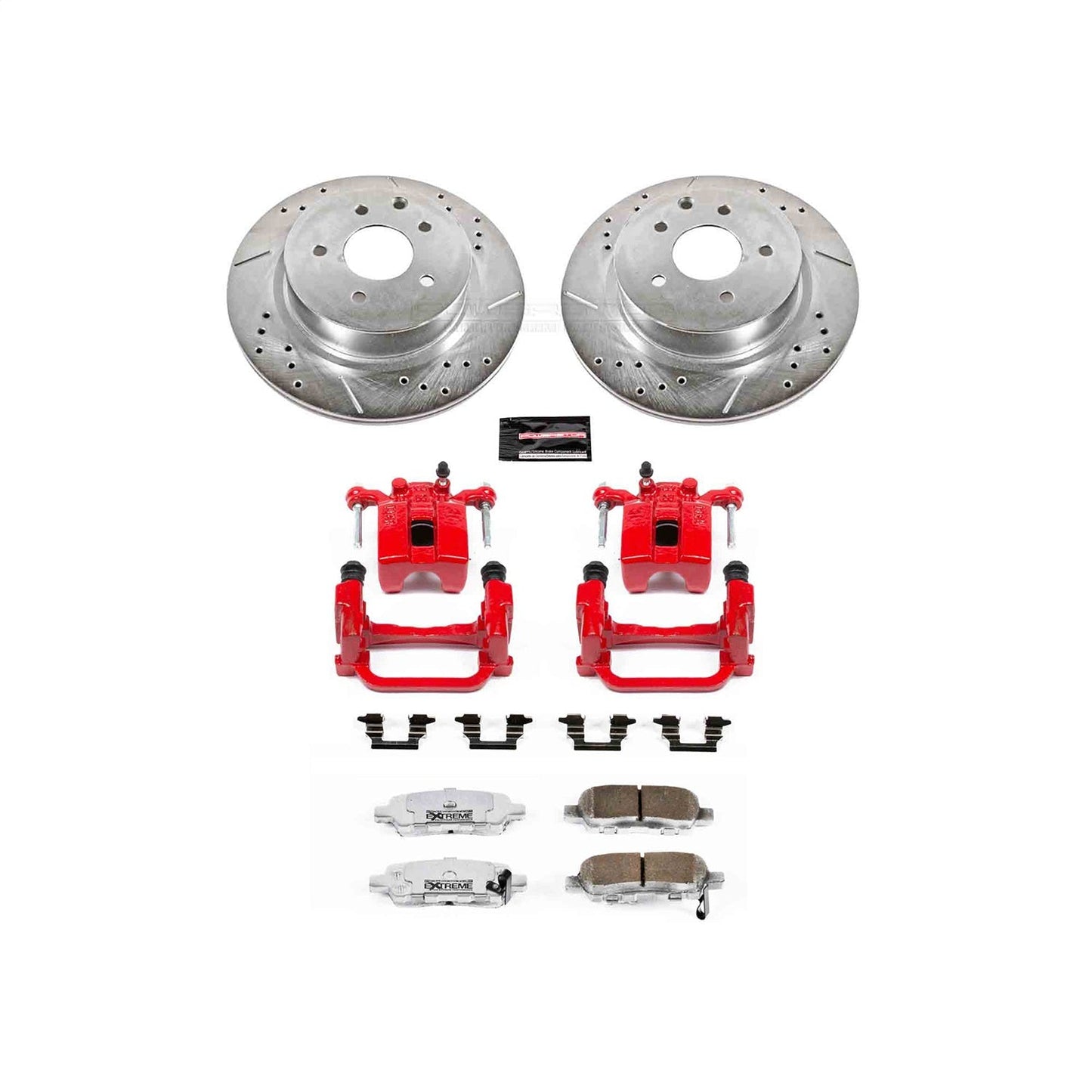 PowerStop Rear Z26 Street Warrior Brake Kit w/ Calipers | Infiniti G35 (2005–2008) (KC179-26)